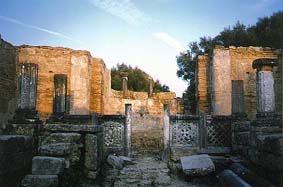 Taller de Fidias, en el Santuario de Olimpia